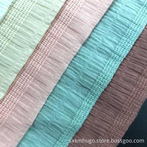 Dobby Jacquard Breathable Stretchable Cotton Spandex Fabric